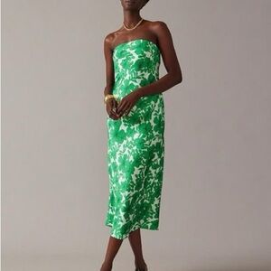 J. Crew Collection strapless silk dress